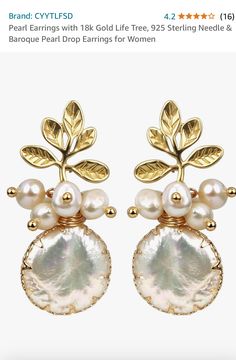 Pearls Aesthetic, Theatrical Romantic Style, Grecian Wedding, Pearl Earrings Handmade, Scorpio Rising, Lips Nails, Emerald Green Earrings, Buy Pearls, Gold Baroque