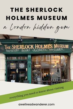 sherlock holmes museum what to do in london 221 b baker street Sherlock Holmes Museum, A Study In Scarlet, London Accommodation, Famous Detectives, London Attractions, Sir Arthur Conan Doyle, 221b Baker Street