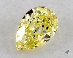 This pear shaped 0.44 carat Lab-Grown Fancy Intense Yellow color vs2 clarity has a diamond grading report from IGI Pear Diamond, Pear Shaped Diamond, Fancy Color Diamonds, Pear Cut, Yellow Color, Pear Shaped, Lab Grown, Loose Diamonds, Pear