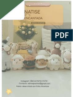 a book with stuffed animals on it and the title natise encantada