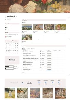 an image of a website page with many pictures on the front and back side of it