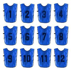 ad eBay - Soccer Training Vest 28" Numbered Soccer Team Sports Pinnies with Belt Dark Blue - Buy Now, click the link (eBay)