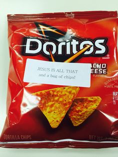 a bag of tortilla chips with the label doritos