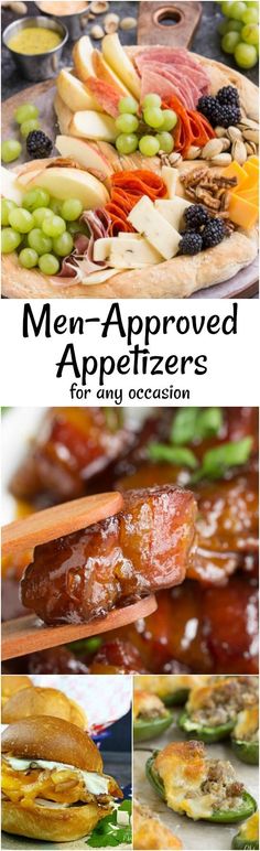 men - approved appetizers for any occasion are delicious and easy to make at home