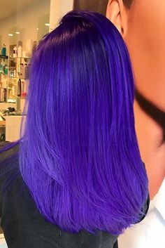 Electric Blue Hair, Bright Purple Hair, Fantasy Make-up, Blue Ombre Hair, Semi Permanent Hair Dye, Beautiful Hair Color, Hair Color Purple