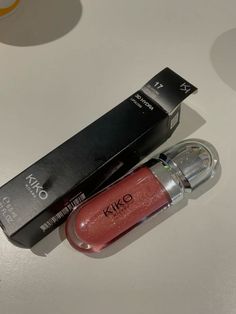 3D Hydra Lip Gloss, Kiko Milano. Kiko Lipgloss 17, Kiko Aesthetic, Lip Gloss Kiko, Gym Makeup, Dior Lipgloss