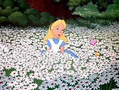 Alice In Wonderland Flowers, Disney Movie Scenes, Disney Icons, Disney Aesthetic, Disney Alice, Disney Love