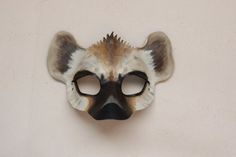 Hyena Leather Mask - Animal Mask - Animal Mask - Halloween Costume - Masquerade Mask - African anima Hyena Costume, Hyena Mask, Leather Masks, Costume Masquerade, Cosplay Reference, Animal Halloween Costumes