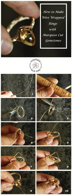 how to make wire wrapped jewelry with martha cut options - step by step instructions for making wire wrapped jewelry