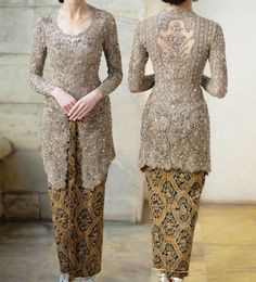 Kebaya Brokat Modern, Mix And Match Outfits Hijab, Kebaya Bridesmaid, Kebaya Lace