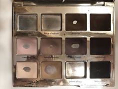 Natural Makeup Palette, Makeup Pallets Aesthetic, Eyeshadow Pallets Aesthetic, Tarte Pallete, Pallet Makeup, Brown Eyeshadow Palette, Makeup Pallets, Allison Argent