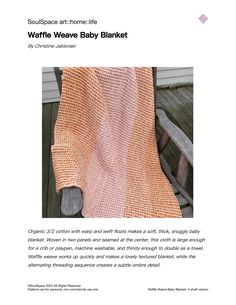 an article in the knitting book shows a baby blanket