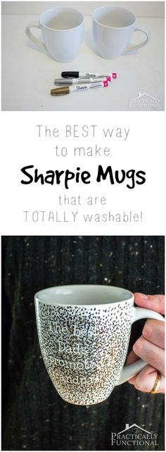 the best way to make sharpie mugs that are totally washable