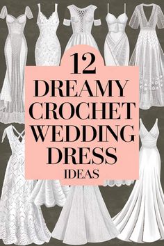 Vintage-Inspired Charm: 12 Crochet Wedding Dresses with Retro Flair Crochet Wedding Dresses, Different Eras, Contemporary Bridal, Crochet Wedding, 1920s Flapper, Flapper Style, Step Back, Bridal Fashion, Back In Time