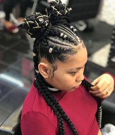 follow @ whothatchai for more Ghana Braids, Twist Braid Hairstyles, Pelo Afro, Hair Done, African Braids Hairstyles, Braided Hairstyles For Black Women, Kids Braided Hairstyles