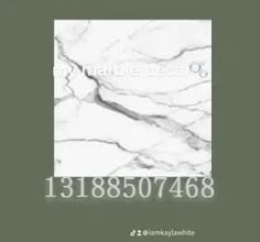 white marble textured paper with the number thirteen8 on it, and an image of a