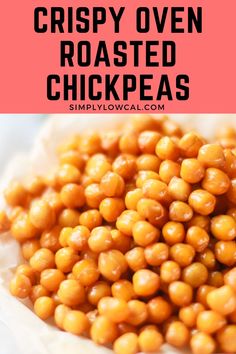 crispy oven roasted chickpeas are an easy and delicious side dish for any meal