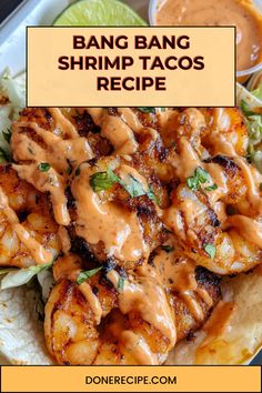 These Bang Bang Shrimp Tacos are an explosion of flavor with a mix of spicy, creamy, and crispy goodness. Perfect for a fun taco night or to impress your guests, this recipe is easy to follow and incredibly delicious. Spicy Shrimp Tacos With Creamy Corn Salad, Shrimp Taco Crema, Shrimp Taco Cups, Air Fry Shrimp Tacos, Bang Bang Shrimp Lettuce Wraps, Supper Ideas With Shrimp, Ground Shrimp Recipes, Shrimp Soft Tacos