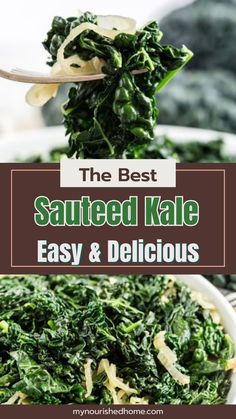 This Sauteed Kale Recipe is truly amazing! It's consistently been one of my top recipes on My Nourished Home. It has the power to turn even the most skeptical kale hater into a fan. Discover how to select and prepare kale to mellow its bite while preserving its hearty flavor and nutritional benefits! Lacinato Kale Recipe, Baby Kale Recipes, Kale Side Dish, How To Make Kale, Purple Kale, Freezing Kale, Dinosaur Kale