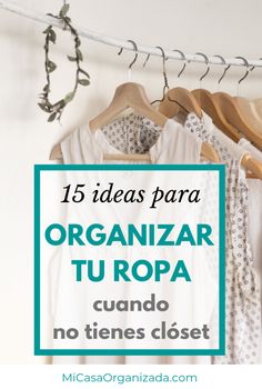 Ideas para ordenar y guardar la ropa sin ropero, armario o closet. Alternativas para hacer un closet improvisado cuando la casa es muy pequeña. Ideas Para Organizar Ropa, Ideas De Closets, Clean My Space, Organization Hacks Bedroom, Modern Bathroom Renovations, Bazaar Ideas, Small Closet Organization, Blanket Diy, Redecorate Bedroom