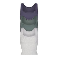 COTTON RIB TANK PACK | MALACHITE MULTI - COTTON RIB TANK PACK | MALACHITE MULTI School Looks, Cute Everyday Outfits, Cotton Tank Top, Mellow Yellow, Basic Outfits, Comfy Fits, Dream Clothes, Fashion Killa, Everyday Outfits