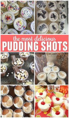 the most delicious puddinging shots