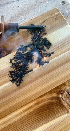 Burning Wood With Electricity, Cedar Wood Projects, Fractal Burning, Shelves Furniture, Wood Resin Table, Wood Burn Designs, Wooden Phone Case, Wood Boards, Wood Burning Crafts