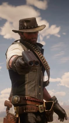 John Marston iconic with a shotgun pose in rdr2 Revolver Pose Reference, Holding Shotgun Reference, Holding A Shotgun Reference Drawing, Holding Revolver Reference, Shotgun Pose Reference, Cowboy Pose Reference, Shooting Pose Reference, Holding Shotgun Pose, Cowboys Reference