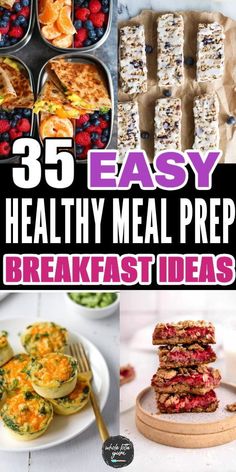 25 easy healthy meal preps for breakfast