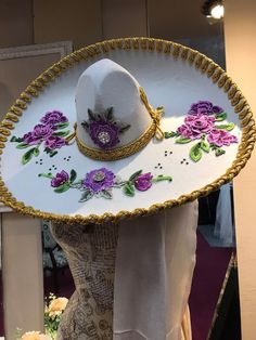 Beautiful Charro Hats. Custom colors made to order. We have Black and silver hats, white with silver and ivory with gold. The color changes are the embroidery. Please message any questions. we will not be shipping until Nov. 7 due to vacation. Custom Handmade White Hats, White Embroidered Hat With Curved Brim, White Curved Brim Hat With Embroidery, White Embroidered Curved Brim Hat, White Embroidered Flat Brim Hat, Traditional White Wedding Hat, Custom White Hats With Curved Brim, Traditional White Wide Brim Hat, Custom White Wide Brim Hat