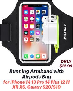 the armband with an airpods bag for iphone