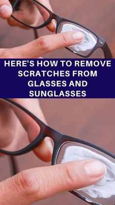 Remove Scratches From Glasses, Fix Scratched Glasses, Cleaning Eye Glasses, Scratched Glasses, Easy Cleaning Hacks, Diy Home Cleaning, Eyeglass Lenses