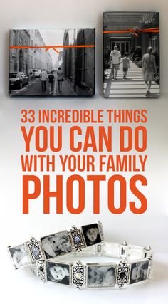 an advertisement for three incredible things you can do with your family photos