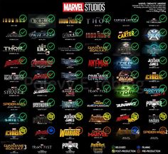 the avengers movie poster with all their titles