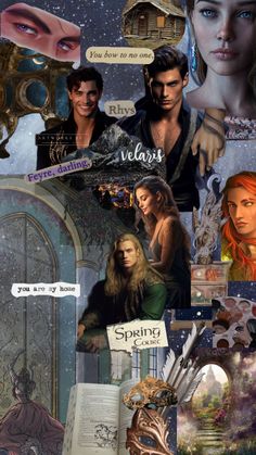 the collage shows many different types of artwork