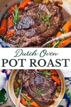 dutch oven pot roast with carrots and potatoes