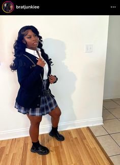 School Uniform Skirt Outfits, Back To School Outfit Uniform, Skirt School Outfits Uniform, Black School Uniform Skirt For Fall, School Skirt Outfits Uniform, Cute Uniform Outfits For School Skirt, Uniform Back To School Outfits, Preppy School Uniform, Cute School Outfits Uniform