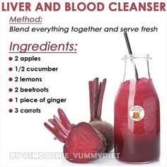 a poster describing the benefits of beet and blood cleanser