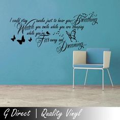 a wall decal with the words i love you to know and butterflies on it