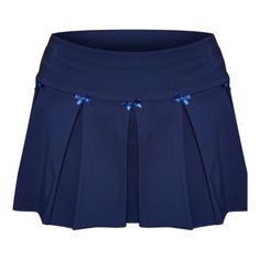 Blue Mini Blue High-waist Swim Skirt For Spring, Blue High Waist Swim Skirt For Spring, High Waist Blue Swim Skirt For Spring, Blue Pleated Short Mini Skirt, Blue Fitted Short Tennis Skirt, Blue Stretch Pleated Skort, Blue Pleated Skort Fitted, Navy Pleated Skort For Summer, Blue Pleated Fitted Skort