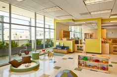 the children's playroom is clean and ready for their parents to use it