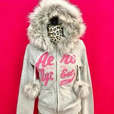 Fur Hood Jacket Y2k, Zipper Hoodie Women, Y2k Men, Leopard Print Jacket, Clothing Pieces, Fur Hood, Kawaii Clothes, Zipper Hoodie