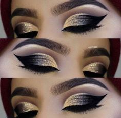 Bold Red Eye Makeup, Black Makeup Ideas, Makeup Ideas Smokey Eye, Eyes Make Up, Eyeshadow Smokey, Eyeshadow Aesthetic, Eye Aesthetic, Cut Crease Eye Makeup