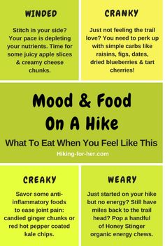 mood and food on a hike what to eat when you feel like this