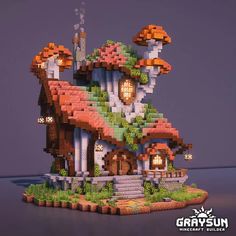 a very cute house made out of legos