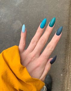 Nail Color Scheme Ideas, Hindu Nails, Robins Egg Blue Nails, Solid Nail Ideas, Matte Summer Nails, Mexico Vacation Nails, Leafy Nails, Solid Color Nail Ideas, Acrylic Nail Colors