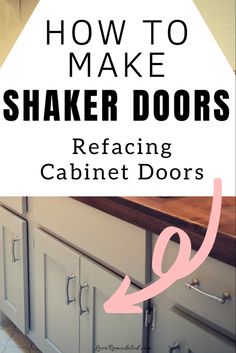 the words how to make shaker doors reflecting cabinet doors