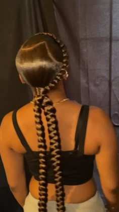 Ponytail Hairstyle Ideas, Sleek Braided Ponytail, Quick Braids, Hairstyle Ideas Easy, Two Braid Hairstyles, Weave Ponytail Hairstyles, Sleek Ponytail Hairstyles, Ponytail Hairstyle