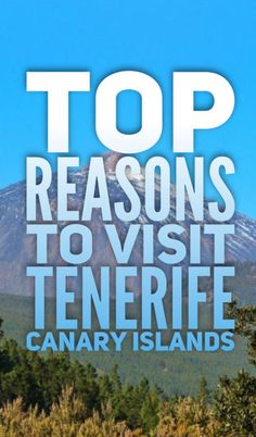 the top 10 reasons to visit tenerife canary islands