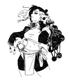 ArtStation - 666K's line art update, Kan Liu(666K信譞) Daily Sketch, Poses References, Character Design References, Drawing Poses, Art Reference Photos